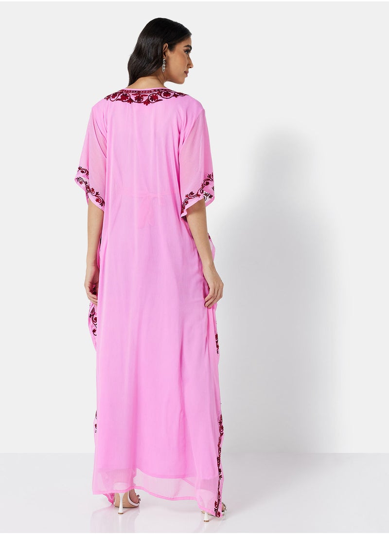 ARABIAN CLOSET EMBROIDERED KAFTAN  - Image 2