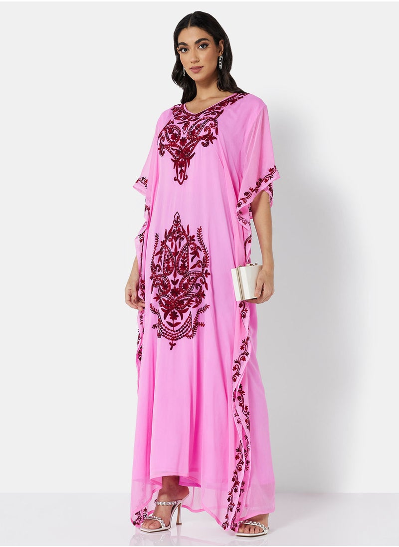 ARABIAN CLOSET EMBROIDERED KAFTAN  - Image 3