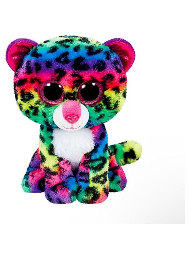 Beanie Baby Dotty Colored Leopard Animal Plush Doll (6inch) 
