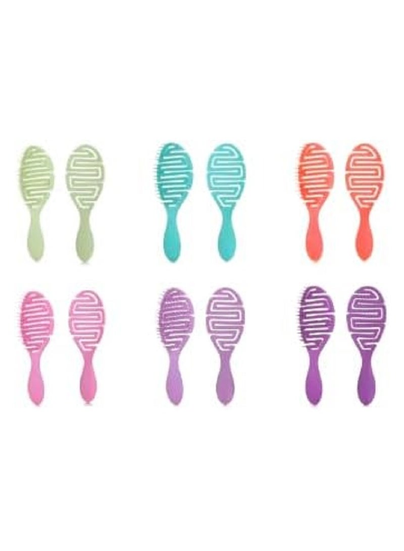 فرشاة فك تشابك الشعر الاحترافية - -بيضاوية الشكل و-مثالية لأدوات تصفيف الشعر، (قطعة واحدة بالوان متعددة) - Image 4