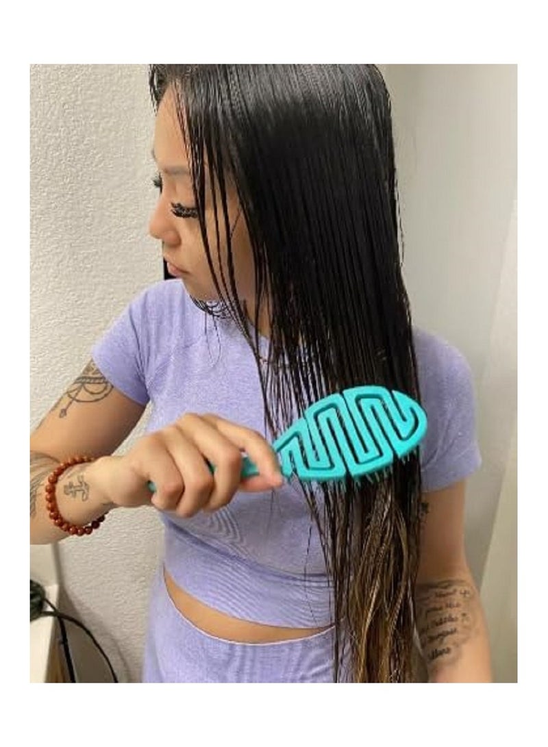 فرشاة فك تشابك الشعر الاحترافية - -بيضاوية الشكل و-مثالية لأدوات تصفيف الشعر، (قطعة واحدة بالوان متعددة) - Image 5