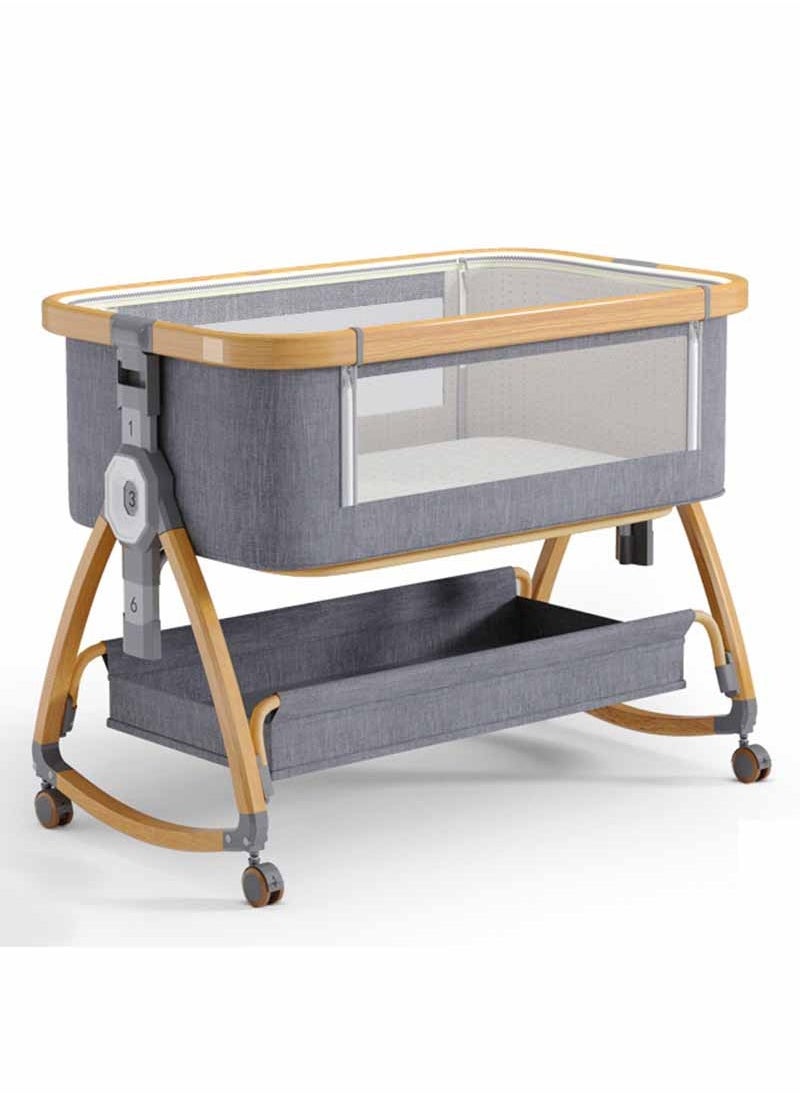 Arabest - Bedside Cot Newborn Bassinet Mobile Portable Children's Sleeper Cot Folding Crib - Image 1