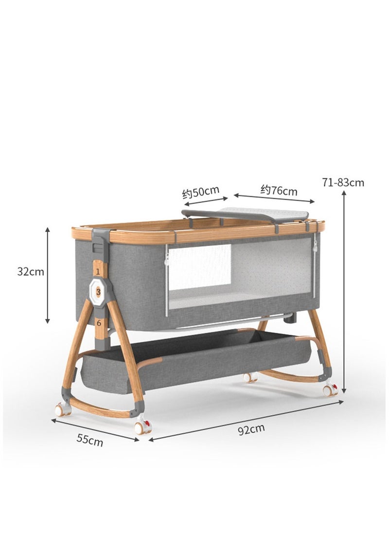 Arabest - Bedside Cot Newborn Bassinet Mobile Portable Children's Sleeper Cot Folding Crib - Image 1