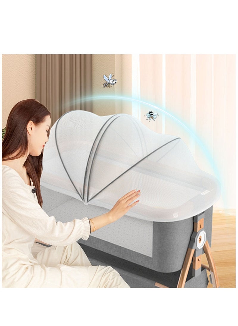 Arabest - Bedside Cot Newborn Bassinet Mobile Portable Children's Sleeper Cot Folding Crib - Image 1