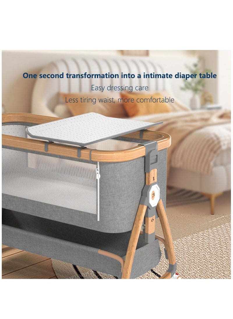 Arabest - Bedside Cot Newborn Bassinet Mobile Portable Children's Sleeper Cot Folding Crib - Image 1