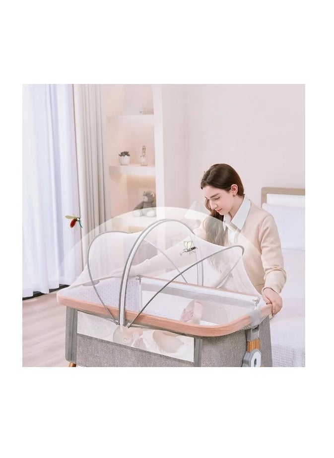 Arabest - Bedside Cot Newborn Bassinet Mobile Portable Children's Sleeper Cot Folding Crib - Image 1