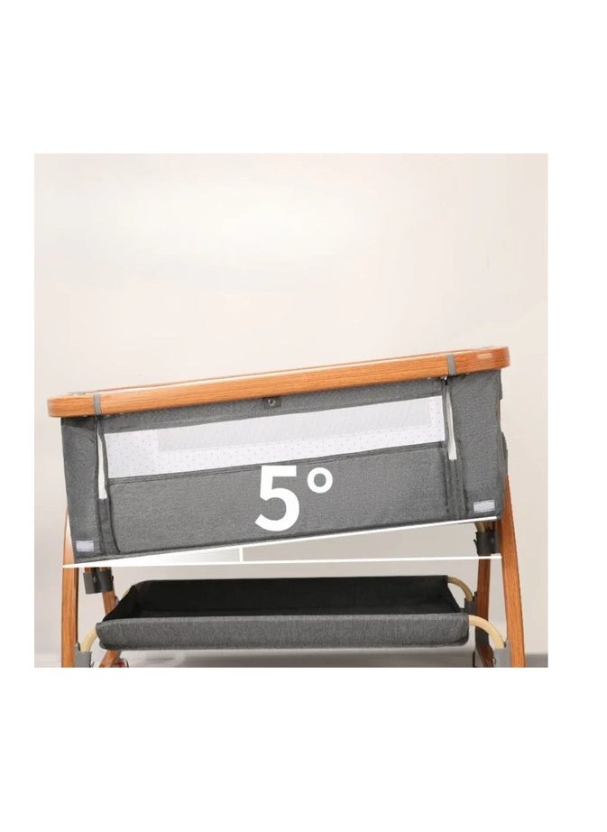 Arabest - Bedside Cot Newborn Bassinet Mobile Portable Children's Sleeper Cot Folding Crib - Image 1