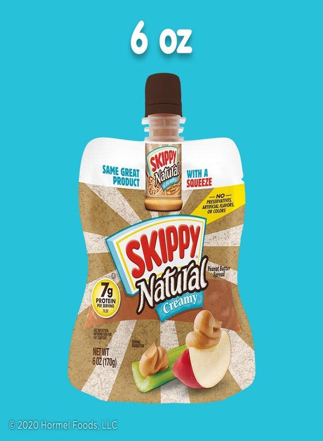 SKIPPY Squeeze Natural Creamy Peanut Butter, 6 Ounce (Pack of 6) - Image 5