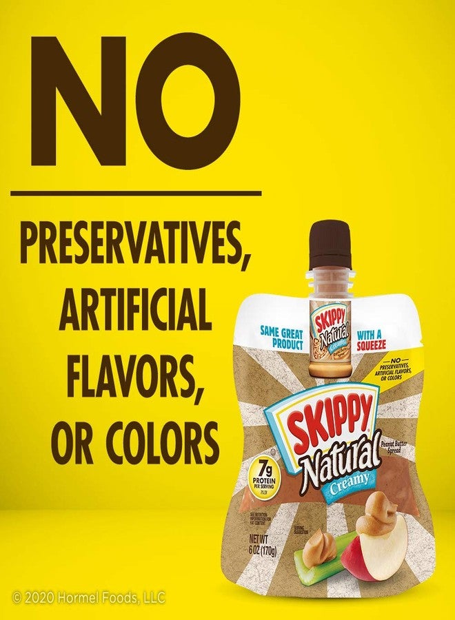 SKIPPY Squeeze Natural Creamy Peanut Butter, 6 Ounce (Pack of 6) - Image 2