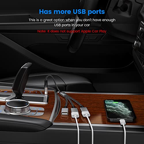 MOGOOD USB Splitter Cable, 3 in 1 USB A Male to 3 Female Y-Cable – Braided, Durable, Fast Data Transfer for Keyboard, Mouse, Flash Drive, Printer, LED Lights, Car, Laptop – Plug & Play - Image 5