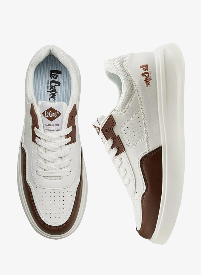 لي كوبر Men'S Panelled Lace-Up Ortholite Sneakers