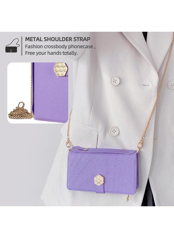 Zaboon Case For iPhone 12 / 12 Pro Crossbody Handle Cross Texture Leather Phone Case - Image 5