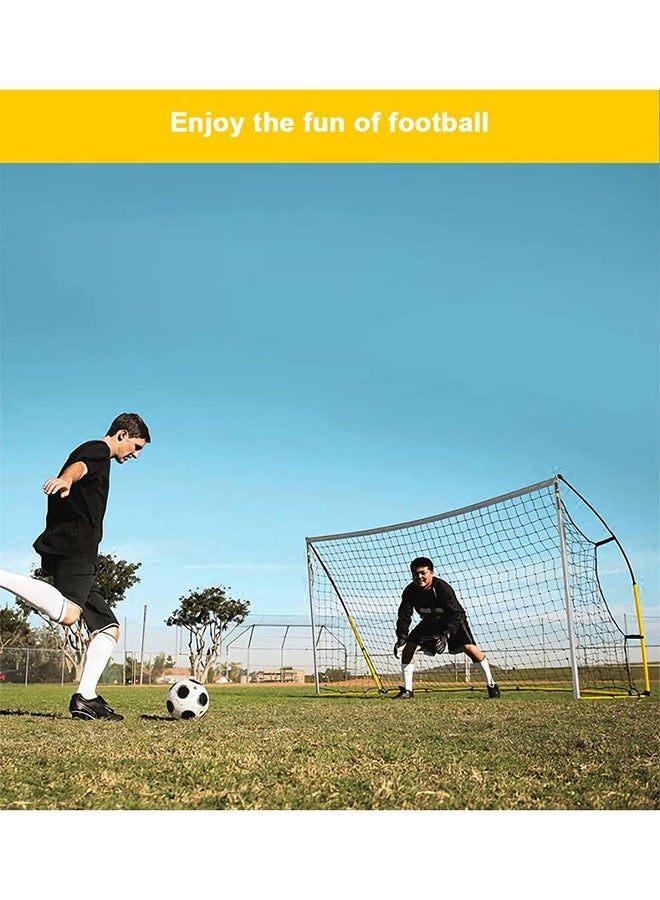 Arabest Portable Soccer Goal Foldable Training Soccer Goals Net Set with Carry Bag Ground Stakes, Backyard Indoor Outdoor Practice Football Goals Ideal Games Net for Toddler Youth Adults (2.4 * 1.5 * 0.84M) - Image 2