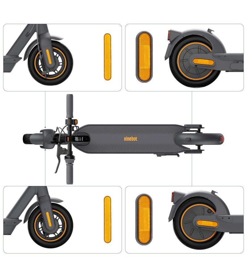 Red Electric Scooter Wheel Hub Reflective Decorative Cover For Ninebot Max G30 G30D G30E G30LP Front Rear - Image 2