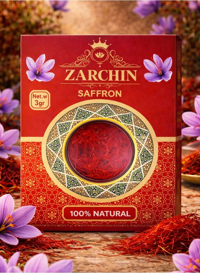 ZARCHIN Super Negin Saffron 3gr Pack - Image 2