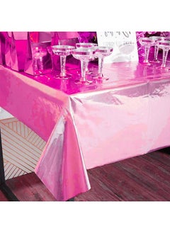 Magenta Foil Tablecloth 54 X 108 Inch Rectangle Tablecloth Foil Tablecloth For 6 To 8 Foot Table Metallic Table Cover Waterproof Table Cloth For Birthday Wedding Party (1 Pack) - pzsku/Z0BC127691B42184A6123Z/45/_/1686211333/91048556-edac-4081-a737-d8dd0d545237