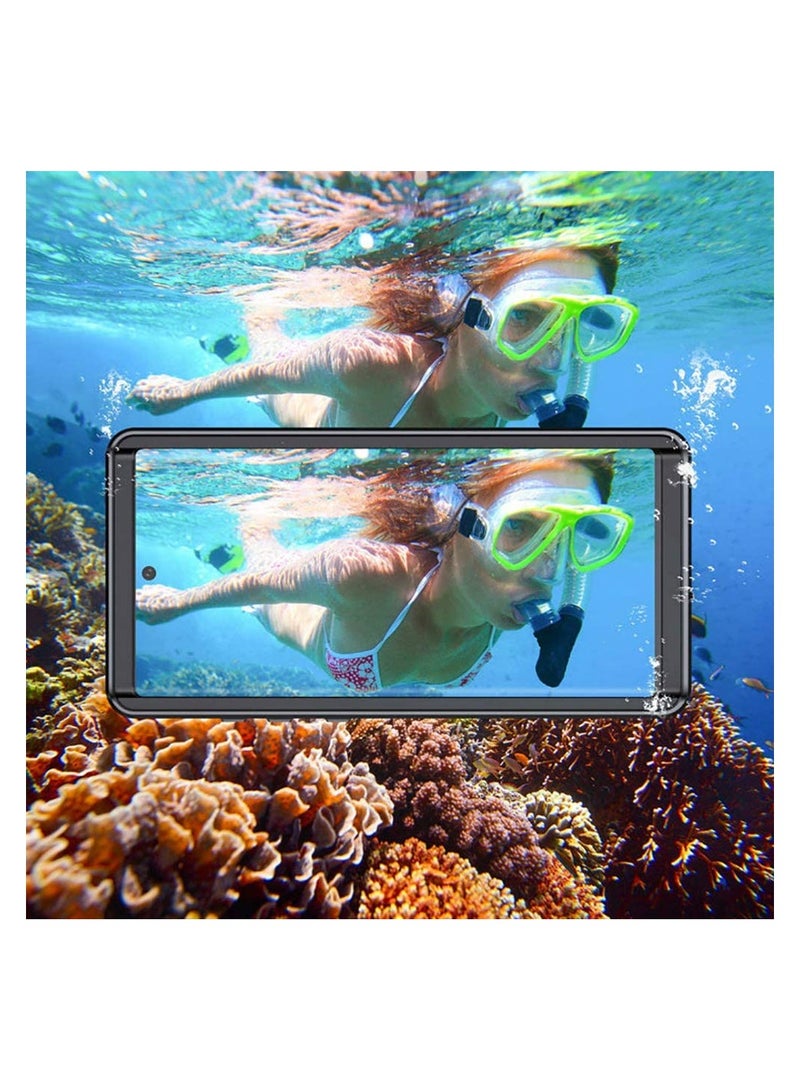 جراب مقاوم للماء، جراب Galaxy S20 IP68 تحت الماء مع واقي شاشة مدمج 360 درجة واقٍ كامل الجسم مقاوم للصدمات والغبار والثلوج مع معرف بصمة الإصبع - Image 4