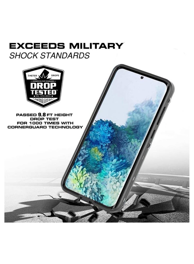 جراب مقاوم للماء، جراب Galaxy S20 IP68 تحت الماء مع واقي شاشة مدمج 360 درجة واقٍ كامل الجسم مقاوم للصدمات والغبار والثلوج مع معرف بصمة الإصبع - Image 2