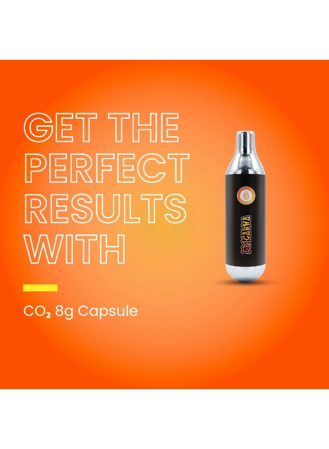 epicarma CO₂ Cartridges for Sparkling Water Maker, Pack of 10 Food-Grade CO₂ Capsules, 8ml Single-Use Carbon Dioxide Chargers for Soda Maker, Sparkling Water Bottle & Beverage Carbonator - Image 4
