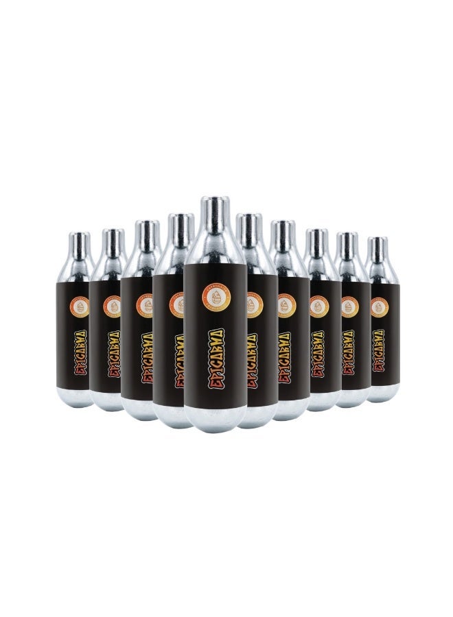 epicarma CO₂ Cartridges for Sparkling Water Maker, Pack of 10 Food-Grade CO₂ Capsules, 8ml Single-Use Carbon Dioxide Chargers for Soda Maker, Sparkling Water Bottle & Beverage Carbonator - Image 1