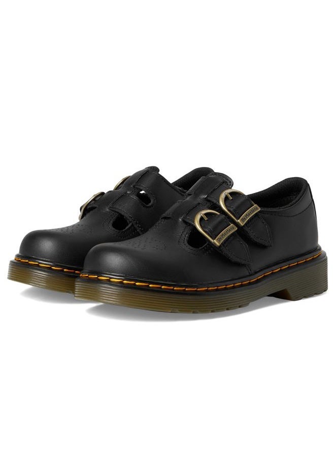 Dr. Martens Unisex-Child 8065 (Little Kid/Big Kid), Black Softy T, 4 Big Kid - Image 1