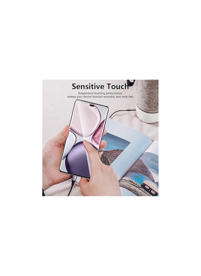 2 Pieces Screen Protector for Honor Magic 7 Lite Tempered Glass Protector [Maximum Coverage] [Without Bubbles] HD Tempered Glass