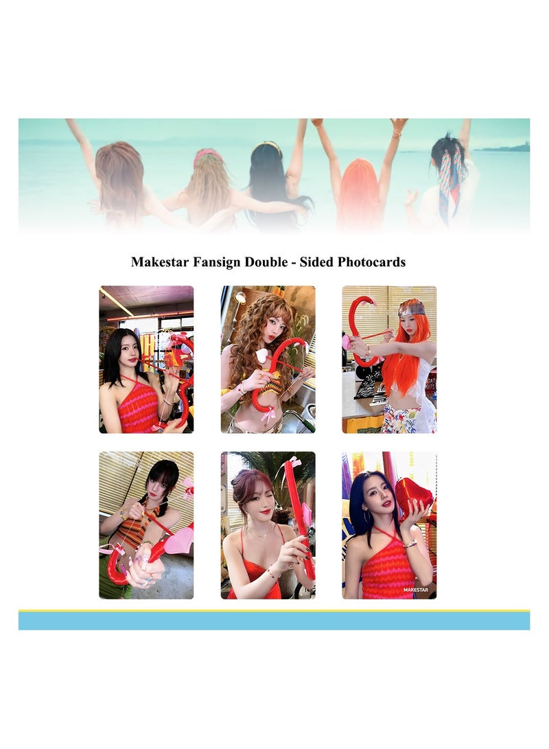 NIBEMINENT 6 Pcs Kpop (G)I-DLE I SWAY Lomo Cards Card For Fans Collection Gifts