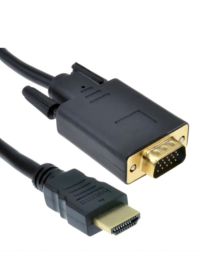 كيبل من HDMI إلى VGA , الطول 1.8 متر - Image 1