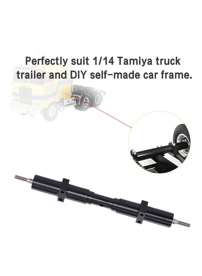 NIBEMINENT 120mm Metal Non-Powered Transmission Rear Wheel Axle For Tamiya 1/14 RC Tractor Truck Trailer 16x2x2.5cm - Image 2