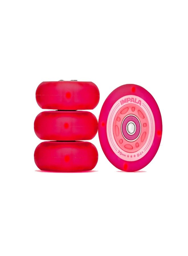 Impala IMPINWLIT Pink/Red Wheel with Unfinished (1 x 1. inches /18 x 11 mm, -35 mm Offset) - Image 1