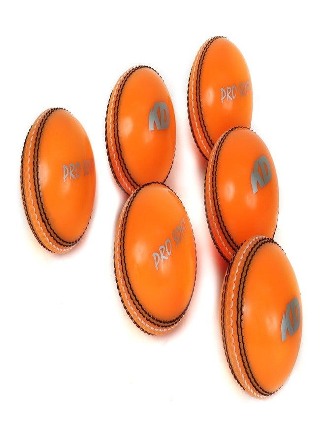 KNK Rubber Cricket Tennis Ball - Lightweight for Cricket & Tennis Practice (Pack of 3, Orange) - Image 5