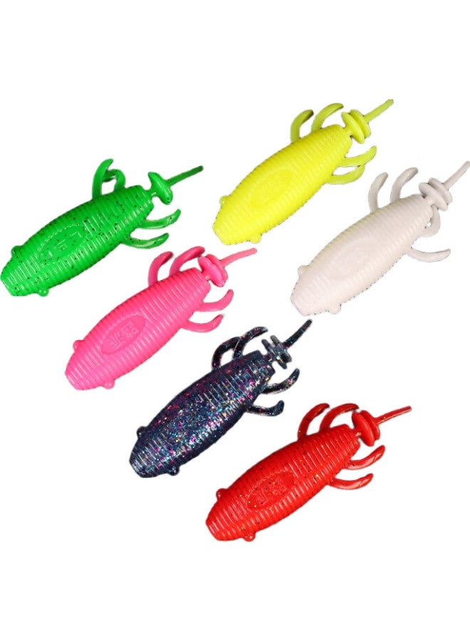 Bear fire Xionghuoluya Floating Soft Bait, Artificial Bait, Hook, Fishing For Black Fish, Strong Bait, Soft Bait Set, 6 Pieces Mixed Package - Image 1