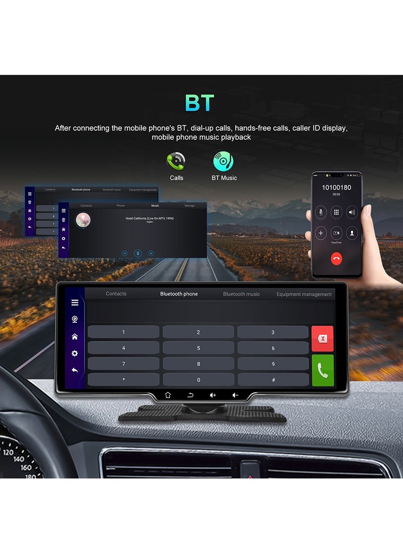 OULIYO - Wireless Apple Carplay Car Stereo,Portable 10.26 Inch Touch Screen Android Auto,4K Dash Cam,1080p Backup Camera DVR,Drive Mate Carplay Navigation with Mirror Link/Siri/FM/Bluetooth - Image 1
