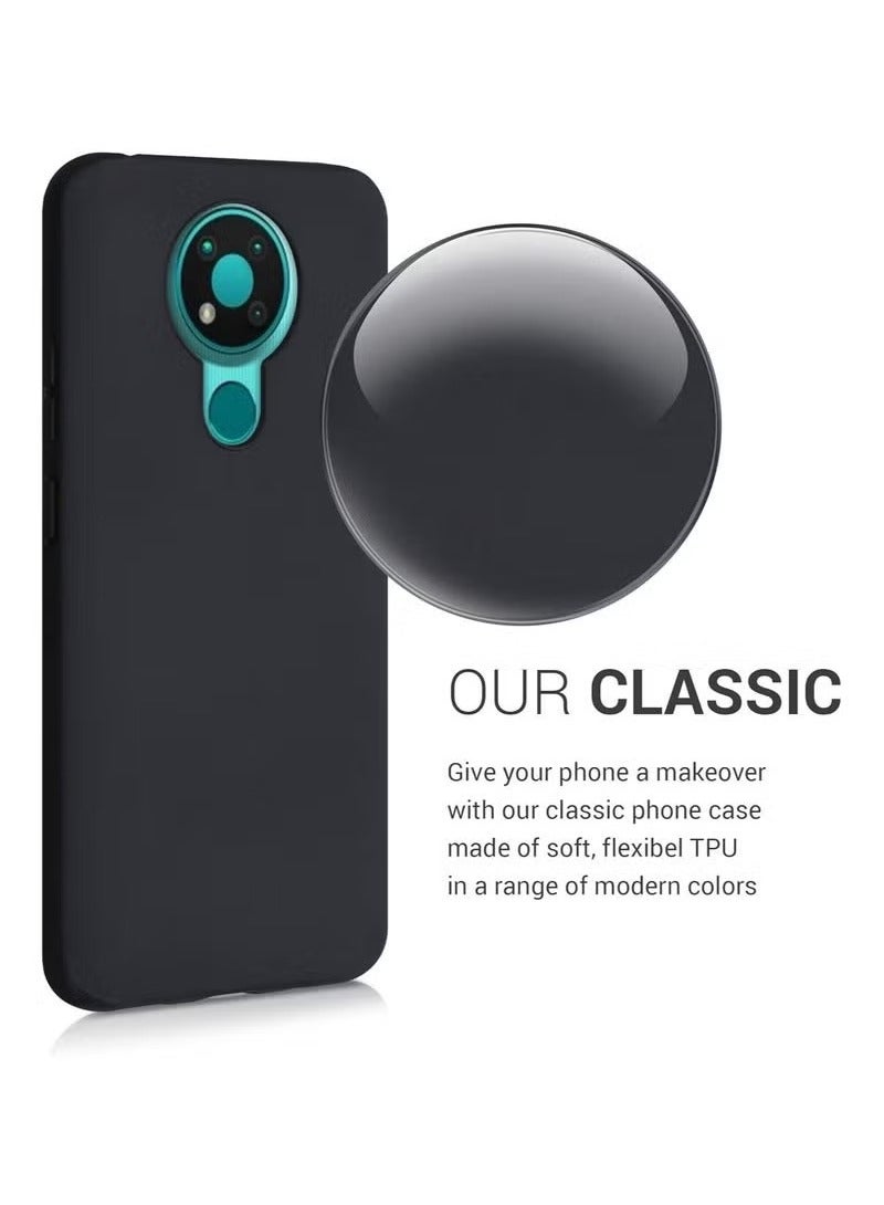 TIGER Black Soft TPU Case for Nokia 3.4 – Slim Fit Flexible Silicone Phone Cover with Anti-Slip Grip, Shock Absorption & Scratch Resistance – Lightweight, Durable & Precise Protective Case for Nokia 3.4 Smartphone - Image 3