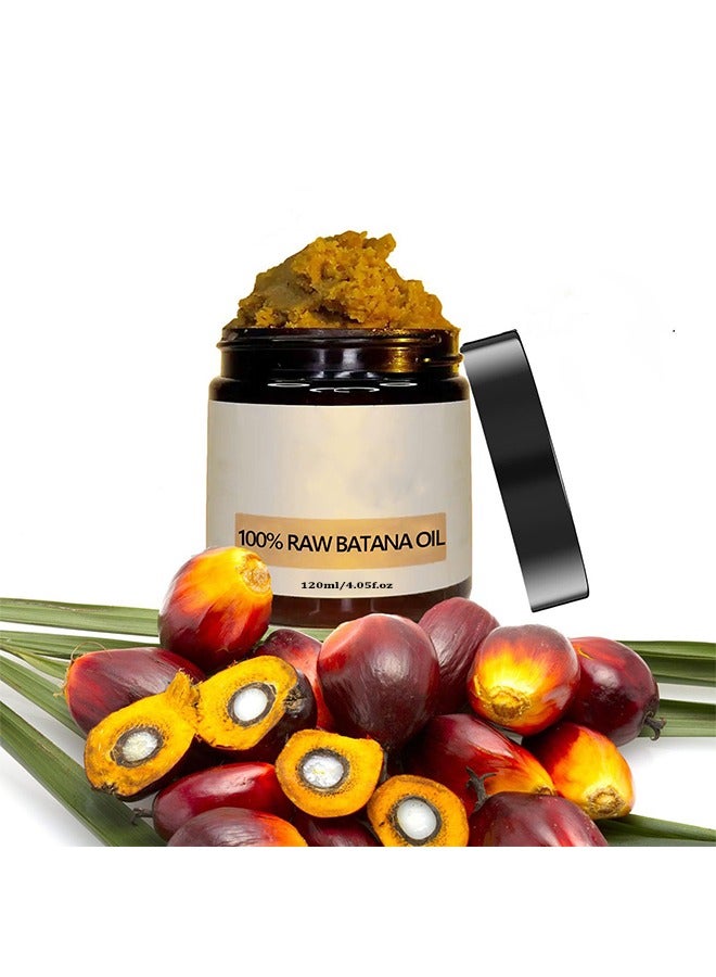 ليف 100٪ زيت باتانا خام - زيت باتانا لنمو الشعر ، زيت غير مكرر 100٪ من هندوراس ، زيت باتانا خام لتغذية وإصلاح الشعر التالف ، يرطب فروة الرأس لنمو شعر صحي 4.05 أونصة سائلة - Image 1