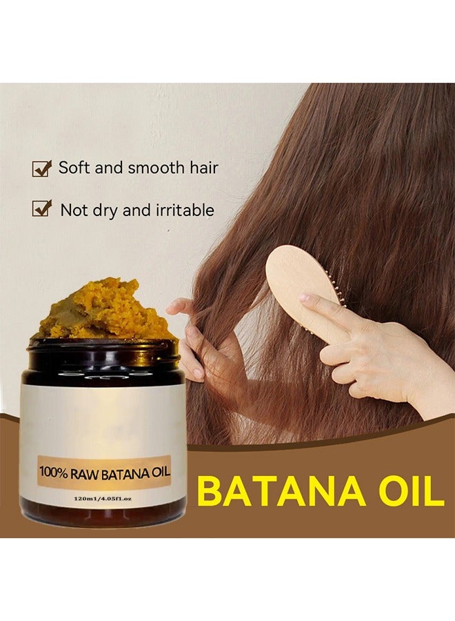 ليف 100٪ زيت باتانا خام - زيت باتانا لنمو الشعر ، زيت غير مكرر 100٪ من هندوراس ، زيت باتانا خام لتغذية وإصلاح الشعر التالف ، يرطب فروة الرأس لنمو شعر صحي 4.05 أونصة سائلة - Image 4