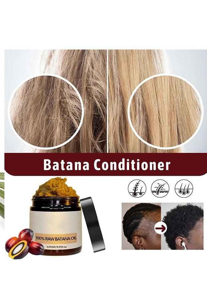 ليف 100٪ زيت باتانا خام - زيت باتانا لنمو الشعر ، زيت غير مكرر 100٪ من هندوراس ، زيت باتانا خام لتغذية وإصلاح الشعر التالف ، يرطب فروة الرأس لنمو شعر صحي 4.05 أونصة سائلة - Image 5