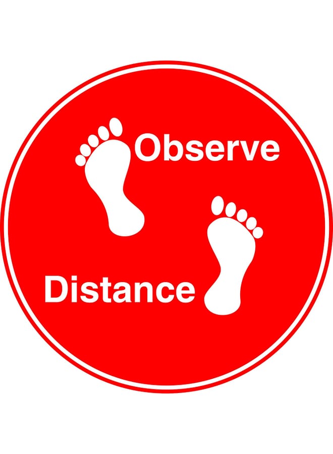 PROMASS Distance Sticker 30Cm X 30Cm