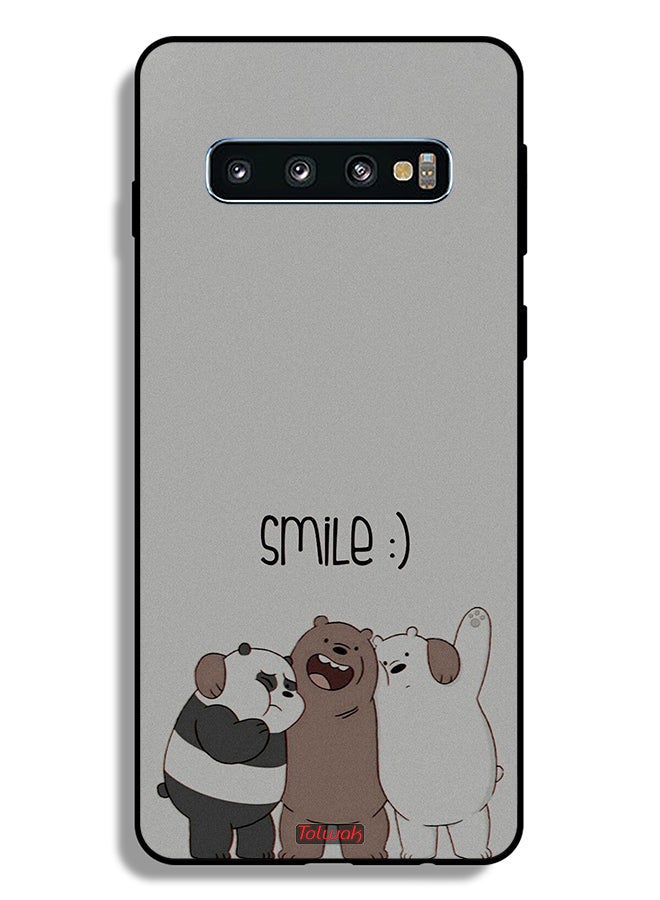 Tolwak Samsung Galaxy S10 Plus Protective Case Cover Friends Smile - Image 2