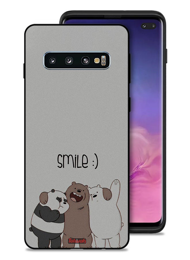 Tolwak Samsung Galaxy S10 Plus Protective Case Cover Friends Smile - Image 1