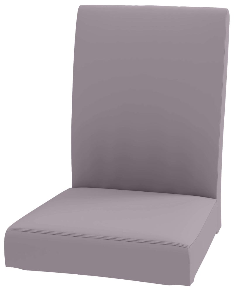 HomeTown Market غطاء كرسي هنريكدال المتين بعرض 208 بديل مصنوع خصيصًا لغطاء كرسي الطعام من إيكيا أو غطاء منزلق من بوليستر الكتان الرمادي الفاتح