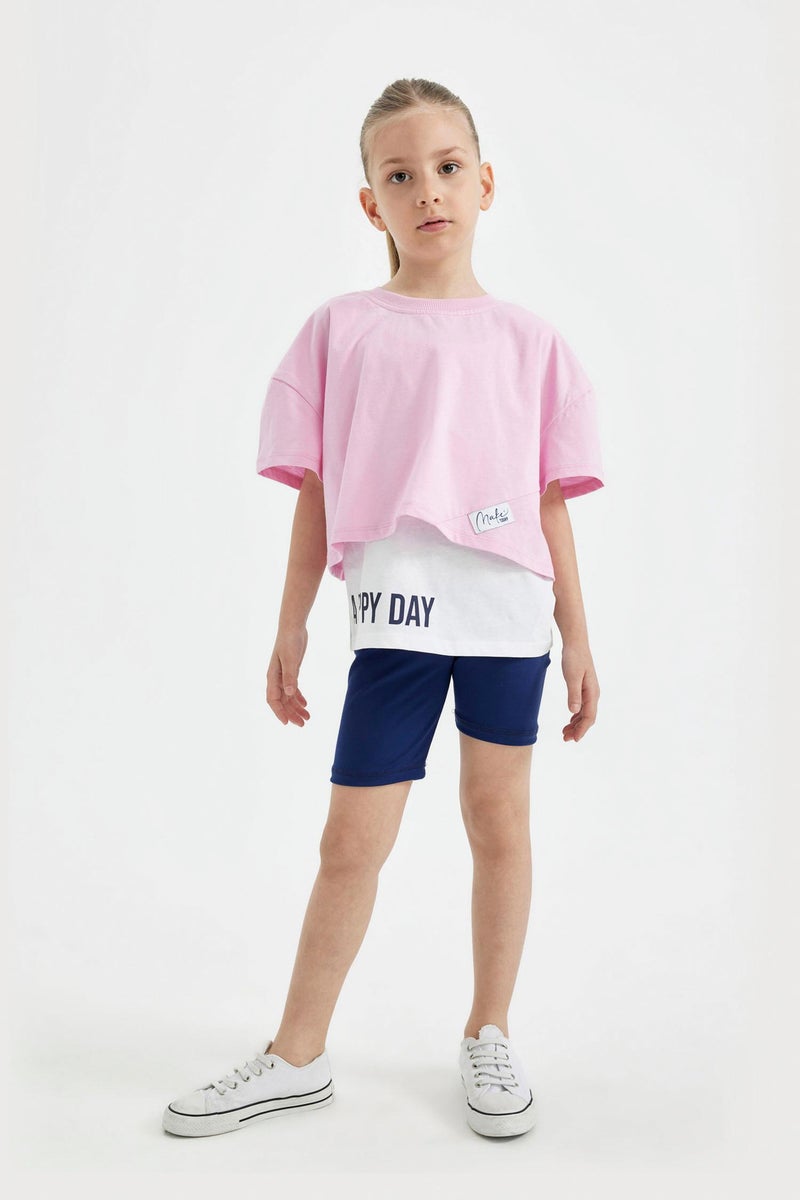 ديفاكتو ليجن بناتي قصير أزرق فاقع - Image 2