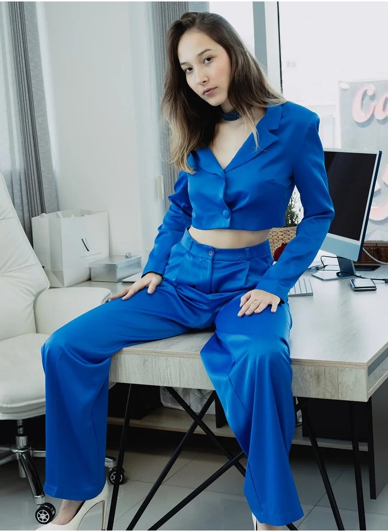 Flashmob - Royal Blue Short Suit Co-Ord Set - Image 1