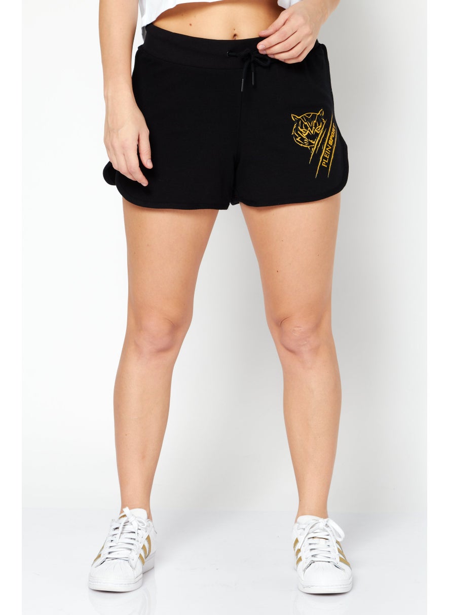 Women Sportswear Fit Brand Logo Basic Short, Black - pzsku/Z0BC22701D63F0614EE0EZ/45/_/1724350962/bddc516b-3fb2-4e27-aa8c-a8df85782149