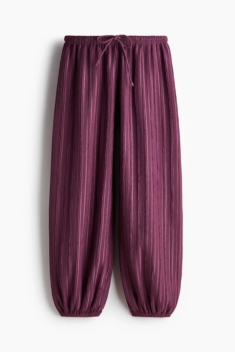 H&M Textured balloon trousers