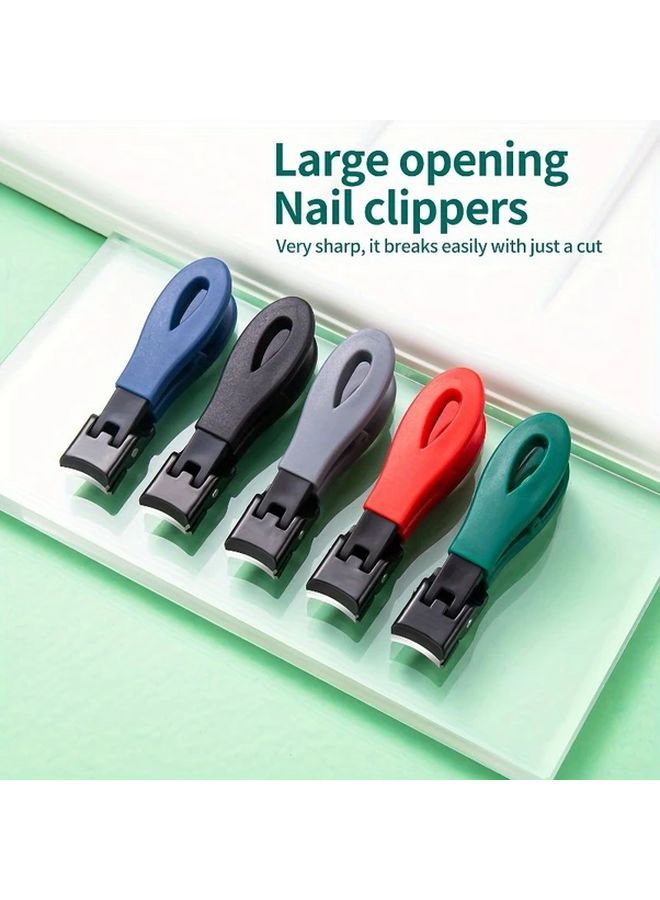 ملقط بشرة احترافي للأظافر السميكة والقاسية بشفرة منحنية حادة ومقبض مريح وألوان عشوائية - Image 3