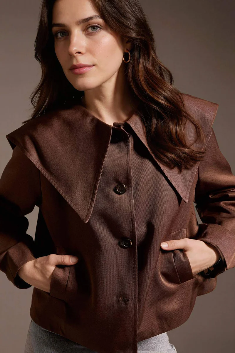 ديفاكتو Relax Fit Gabardine Jacket
