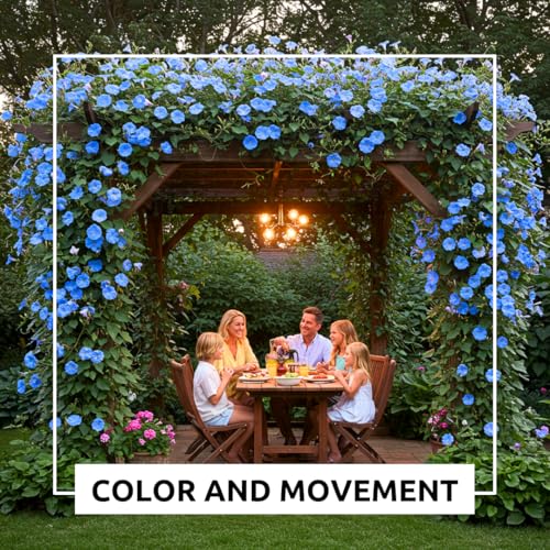 CZ Grain Blue Morning Glory Climbing Vine | 100 Seeds to Plant | Beautiful Flowering Vine - Image 5