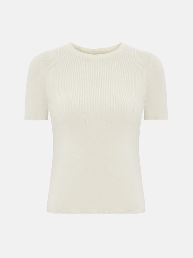 Lichi Monochrome knitted jersey top