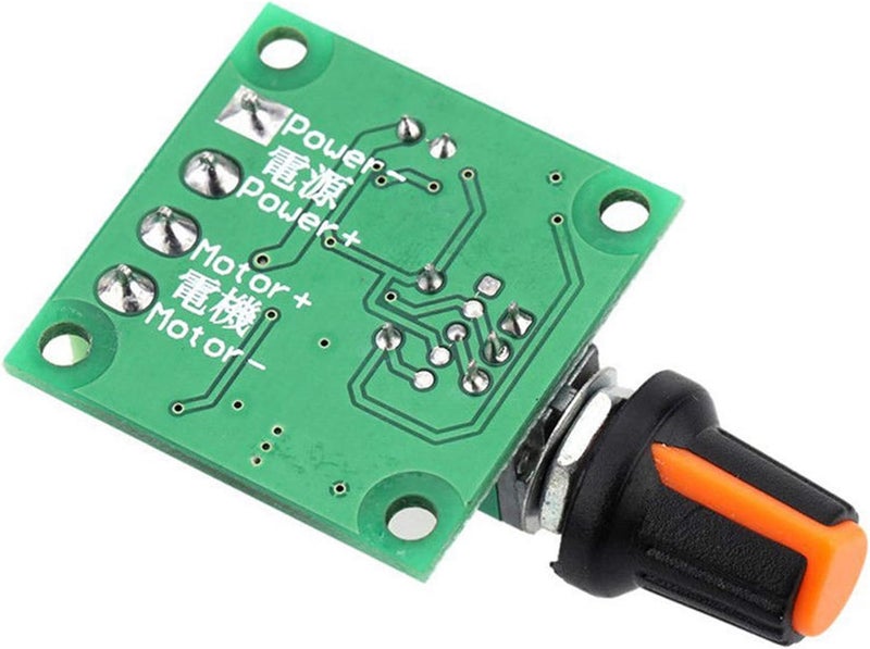 Greartisan 1.8V-15V 2A DC Motor Speed Controller PWM Variable Speed Regulator Governor Switch 1803BK with Speed Control Knob - Image 3